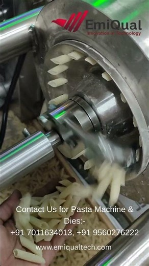 Automatic Penne Pasta Making Machine |Full Machine View & Production#emiqual#shortvideo#pastamachine