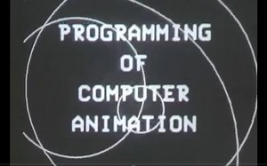 60年代的电脑动画编程教学！