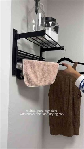 Minimal small space laundry room makeover