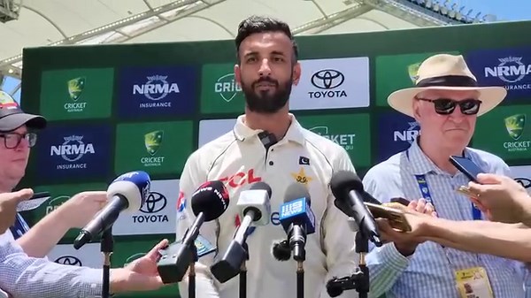 1.6M views · 10K reactions | Pakistan Test captain Shan Masood's press conference at Perth Stadium #AUSvPAK | Pakistan Cricket Team | Facebook