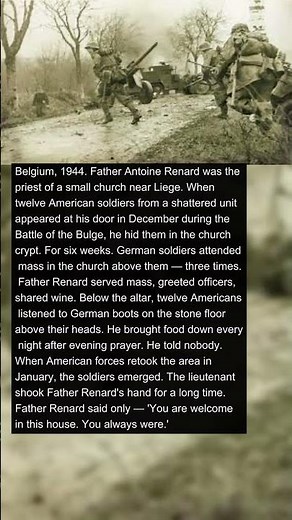 Civilian Saved 12 Soldiers by Hiding Them in a Church for 6 Weeks | Military History Talks