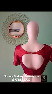 1K views | Customised boat neck blouse Please DM on 9739385722 to get customised or ready outfits #blouse #blousedesigns #blousedesign #blousebackdesigns #silksareeblousedesigns #onlineboutique #sumabalraj #sumabalrajcreations #reelsindia #supportsmallbusiness | Suma Balraj Creations | Facebook