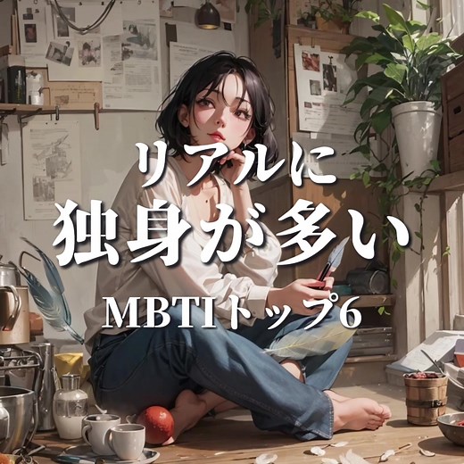 MBTIトップ6：独身者が多い性格診断ランキング