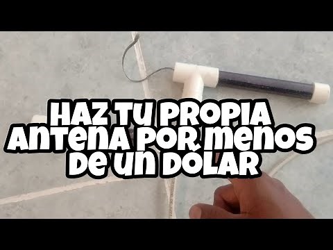 Como hacer ANTENA digital HD con tubos PVC antena casera para TV ANTIGUA SMART TV y PLASMA