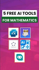 5 FREE AI TOOLS FOR MATHEMATICS!! You are welcome! #mathematics #Ai #students #school #naija