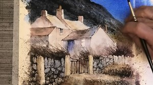 如何用水彩画乡村小屋——灵感来自约翰·布洛克利  -- Paul Clark