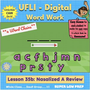 WORD WORK, UFLI Digital (Slides & SEESAW) Lesson 35b