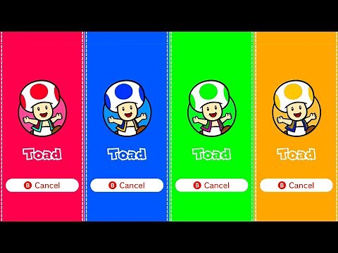 All Playable Toad Colors in Super Mario 3D World + Bowsers Fury