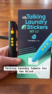 Talking Laundry Labels for the Blind & Visually Impaired #blind #VisuallyImpaired #laundry #labels | Blind on the Move