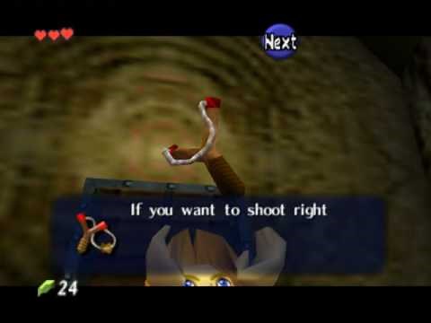 Legend of Zelda Ocarina of Time Walkthrough 01 (3/5) "Deku Tree: Fairy Slingshot"
