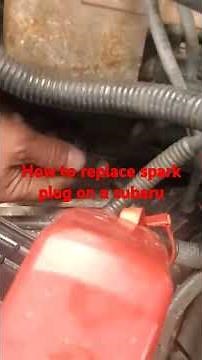 how to replace spark plug on a subaru