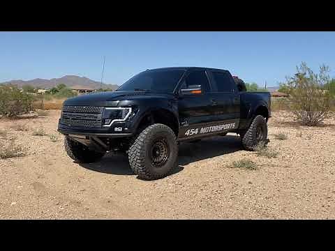 Gen 1 Ford Raptor, walk around video, Fiberglass, tire cage, 37" tires, 18" wheels