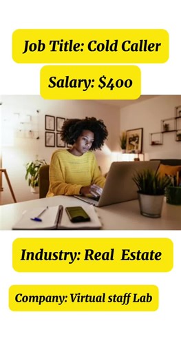 Real Estate Cold Caller Remote Job Opportunity