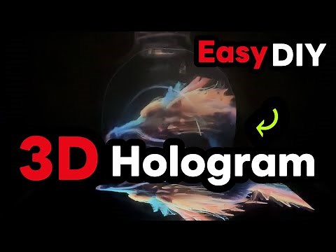 Easy 5-Min DIY! Make a 3D Hologram for Your Phone【Hao0321】