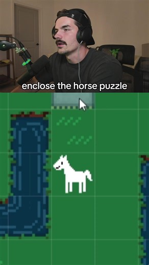 secret level in my bio — enclosehorse indie puzzle game