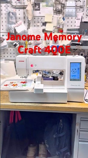 Janome Memory Craft 400E #janome #embroidery