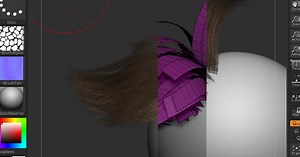 A Plugin for Real-Time Hair in ZBrush