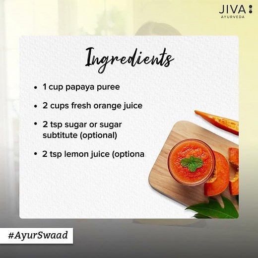 Instant Papaya Smoothie Recipe for Diabetes | Jiva Ayurveda