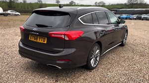 Luxury meets performance with the stunning Ford Focus Vignale! This premium ride offers sophisticated styling, advanced technology, and a smooth and powerful drive. Specification includes; Dark Mulberry Exclusive Paint, Leather Upholstery, Ford SYNC 3 Nav System, 8" Colour Touch Screen, Apple Car Play/Android Auto, B&O Audio System, Panoramic Glass Sunroof, Heated Steering Wheel, Heated Front Seats, Hands Free Power Tailgate, 18" Alloy Wheels and lots more! Click here for more information > http