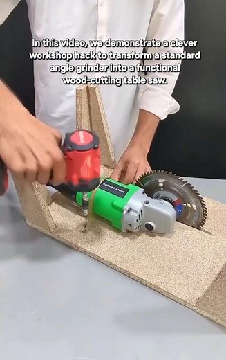 How to Build a Powerful DIY Table Saw Using an Angle Grinder