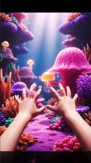 Strawberry Jelly Wave ASMR 🌊🍓 | Underwater Fantasy Jelly Land & Relaxing Swimming Sounds