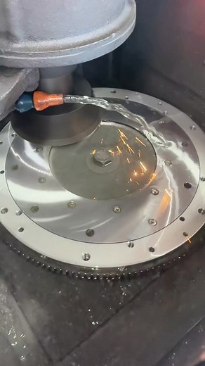 2.2K views · 29 reactions | Freshly resurfaced flywheel — smooth, clean, and ready to spin. Nothing like giving old parts a second life. ⚙️ #advancedcylinderheads #achmachine #cnc #engine #flywheel | Advanced Cylinder Heads, LLC | Facebook