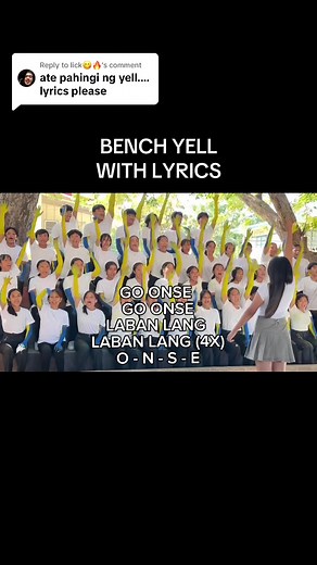 Bench Yell Lyrics and Group Cheer Ideas
