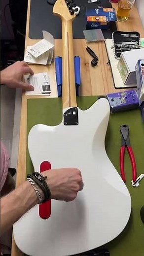 Jim Root Jazzmaster refinish and full setup ready to chug at the GUPtech shop