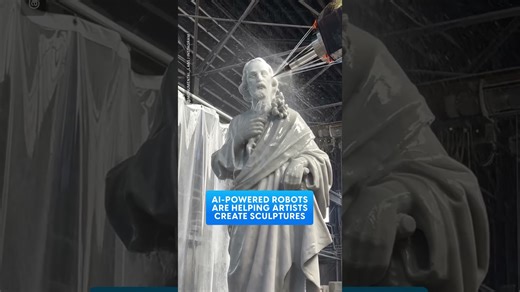 AI-powered robots assist artists in creating detailed sculptures