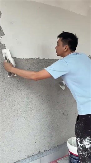 plaster application process using white cement