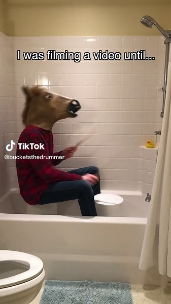 Exploring Bucket Drumming Techniques in the Bathroom