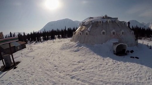 Drone footage taken over Alaska's abandoned 'Igloo City'