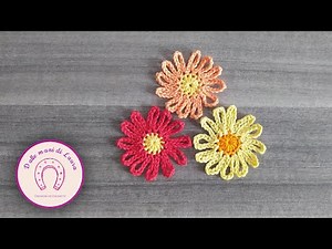 Come Realizzare un FIORE SEMPLICE e veloce all'uncinetto/ easy flower crochet🌺| TUTORIAL