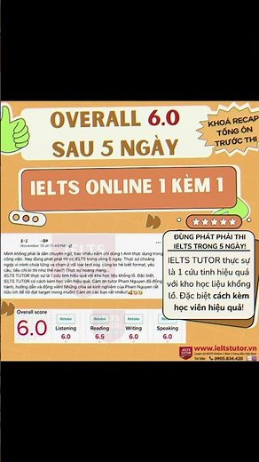🔥Bảng điểm và feedback đạt aim overall 6.0 all band trên 6.0 trong đó có 6.5 reading #ieltsonline