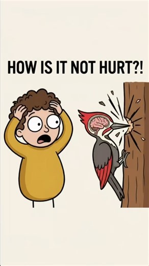 How Do Woodpeckers NOT Destroy Their Brains?! 🤯🐦