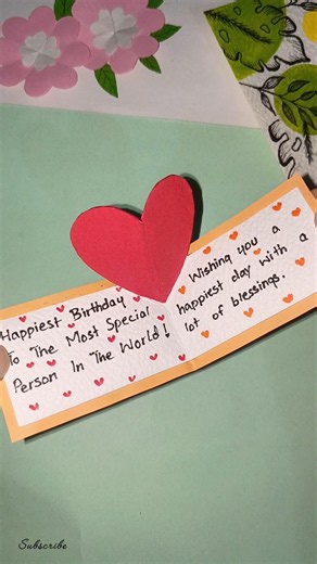 DIY pop-up Love card ♥️ #shorts #viral #love