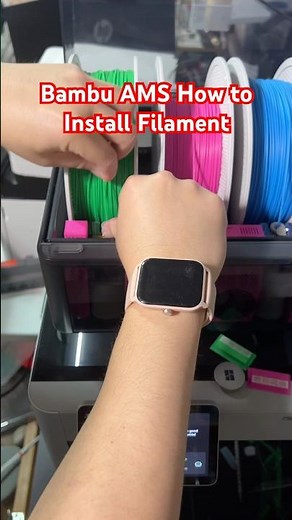 Bambu AMS How to Install Filament #3dprinter #3dprinting #bambulab