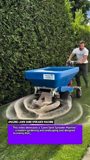Amazing Lawn Sand Spreader Machine – Modern Gardening Technology.