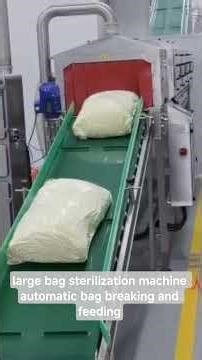 large bag sterilization machine automatic bag breaking and feeding #machine #factory