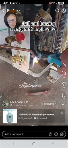 installing a new service valve on a mini split