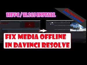 🎬How to fix HEVC/H.265 missing / DaVinci Resolve Media Offline in 2022.