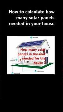 DIY How to calculate the number of solar panels needed in your house #solar #shortvideo #shorts #how