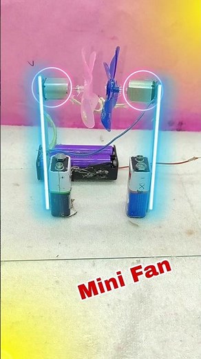 Mini Table Fan Project || #project #diy #shorts #science