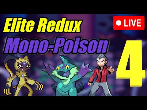 How Many Badges Can We Get In 1 Stream?? : Mono-Poison Elite Redux