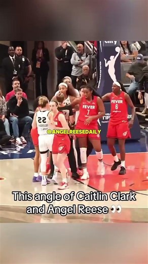 When Angel Reese and Caitlin Clark Collided in Sky vs Fever 😳