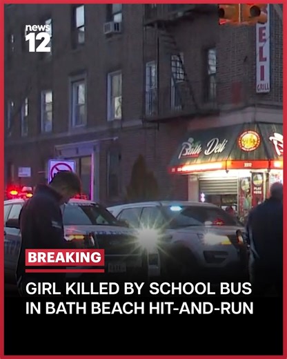 BREAKING UPDATE: Police say a girl is dead after being struck by a school bus in a hit-and-run in Bath Beach. EMS took the girl to Maimonides Medical Center, where she was pronounced dead. https://bit.ly/4tgsPu5 | News 12 Brooklyn