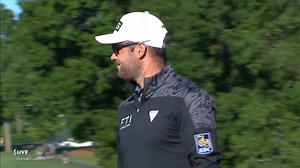 Corey Conners sinks a 25-foot birdie putt at Wells Fargo