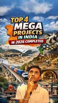 |Top 4 Mega Projects In India| 2026 Completed Mega Projects In India|#facts #megaproject #shorts