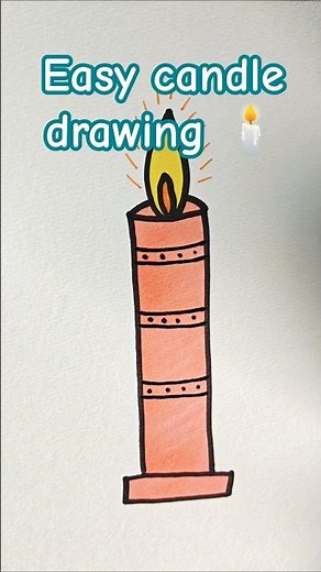 Easy Candle Drawing Step by Step | Simple Flame Drawing for Beginners | Artika by Sonika