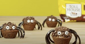 How To Make Mini Spider Brownies For Halloween